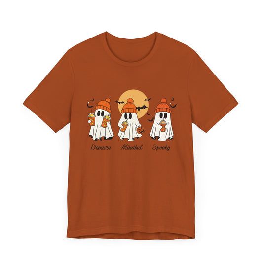 Boho Shic Halloween Shirt Demure Shirt Mindful Pumpkin Spice Shirt Halloween Ghost Shirt